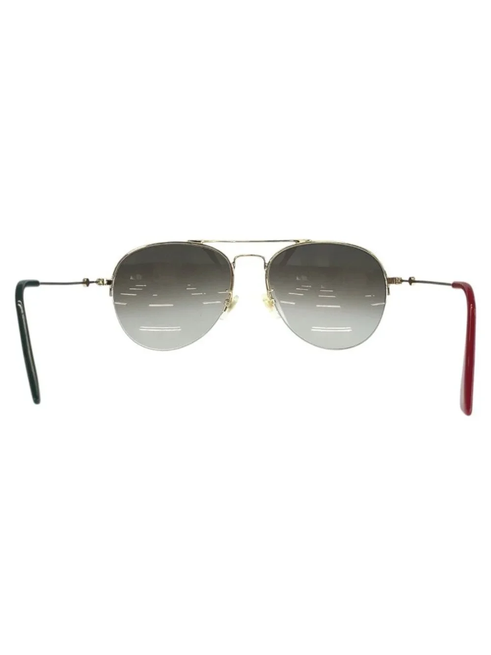 Gucci Gold Gray Metal 007 56 Sunglasses Eyewear